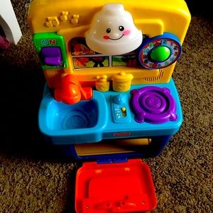 Fisher price fridge and cook top